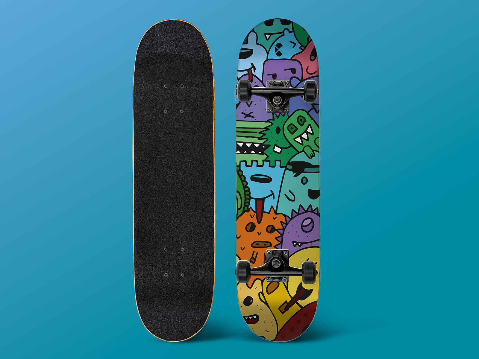 Doodle skateboard by Jorne Vanroy on Dribbble