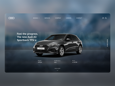 Audi Web Design by TwoByEight on Dribbble