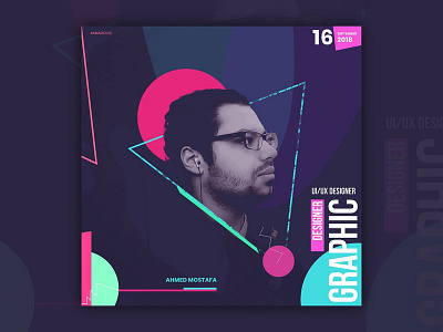 My photo poster arabic design dribbble me poster shot