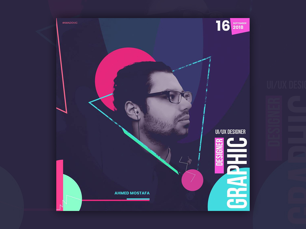 My photo poster by Ahmed Mostafa on Dribbble