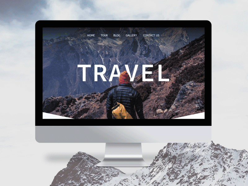 Travel website concept concept lake tour travel ui ux web webdisign website