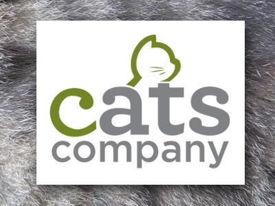 Cats Company Logo cats company design fur image logo