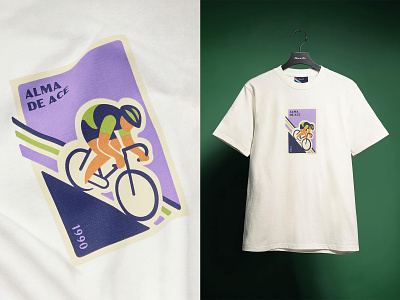 Alma De Ace Cycling Illustration alma de ace apparel design bicycle bicycling branding cycling graphic design illustration jud lively logo matchbook olympics racing retro shirt design sports poster vector vintage
