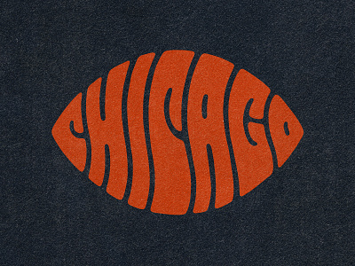 Chicago Bears - Week 9 - "Chicago Vibes" 60s 60s lettering bears branding chicago chicago bears fan art football handlettering hippie lettering lettering logo nfl psychedelic psychedelic lettering retro lettering sports sports branding typography