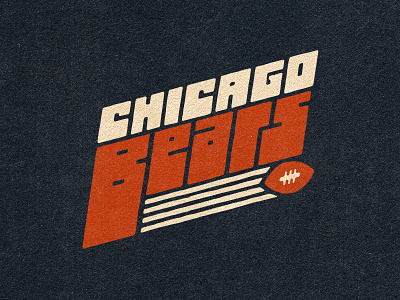 BEARS - Week 12 - Blocky Lettering bears branding chicago chicago bears football football branding hand lettering handlettering illustration lettering logo logotype nfl sports sports branding typography vector