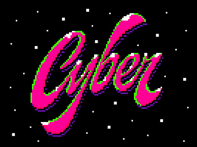 Cyber Monday 8bit arcade cyber cyber monday design digital hand lettering handlettering lettering logo logotype monday pixel pixel art retro gaming retro lettering retro typography typography vector video game