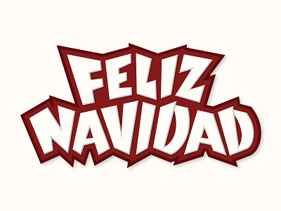 FELIZ NAVIDAD - Merry Christmas Dribbble christmas feliz navidad handlettering holidays lettering type typography vector xmas
