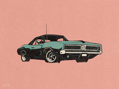 Muscle Car Illustration