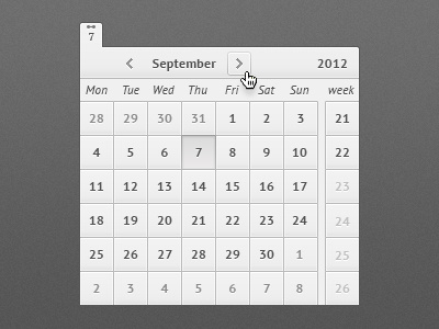 Another free calendar agenda button calendar day form free freebie psd ui week