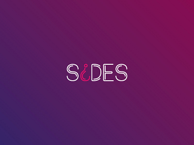 Sides app branding color dating fun future logo logotype minimal motion vector