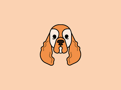 Cocker animal cocker color design dog fun identity illustration vector