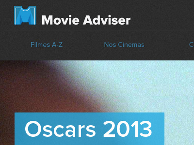 Movie Adviser blog branding cinema movie ui webdesign website