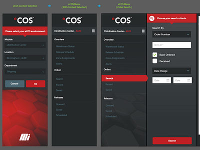 eCOS - Order Tracking cms enterprise industrial logistics