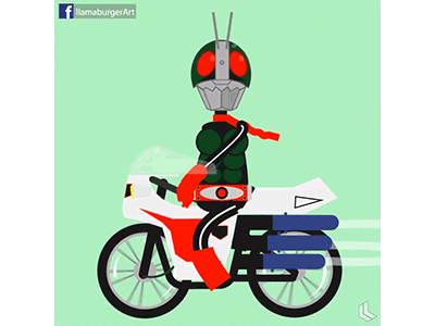 Kamen Rider B aftereffets gfx motiongraphic vector