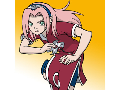 Drawing Sakura from Naruto