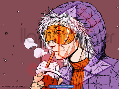 Winter drawings illustration photoshop