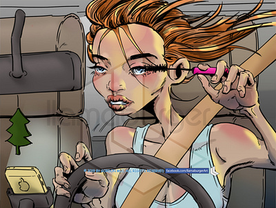 Eyes On The Road illustration illustrator