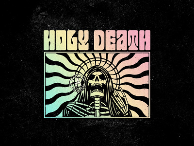 HOLY DEATH alterfan artist artwork coverart death grimreaper holy illustrator reaper skeleton skull vector