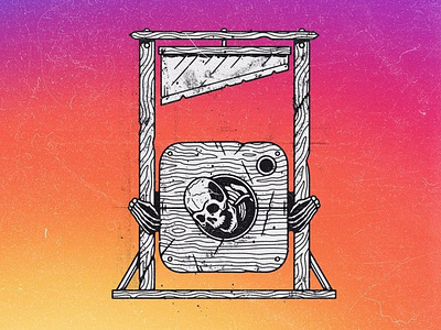 DEADSTAGRAM alterfan artist coverart design illustration instagram logo reaper skeleton skull vector