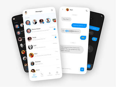 Messaging app communication contacts design history message messaging messneger mobile mobile app mobile application telecommunication ui user interface ux voice