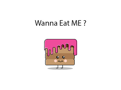 a Cake character that i designed for an app application cake character cute ui