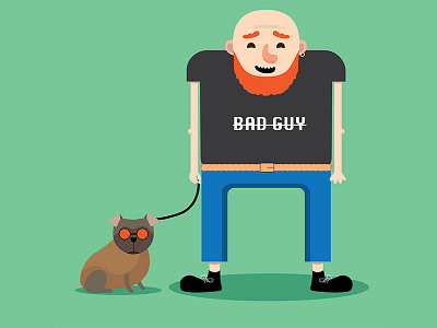 Badguy badguy cartoon character concept cute digital art dog graphic illustration