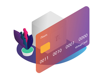 Safebox application card credit card digital art graphic illustration safebox ui vector virtual card