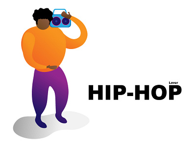 Hip-Hop Lover adobe character dance design hillsong hip hop hiphop illustrate illustration illustrative illustrator music