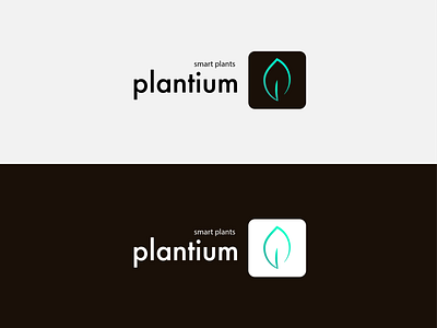 Plantium brand branding brown green idea identities identity identity branding logo logo design plant plant logo smart