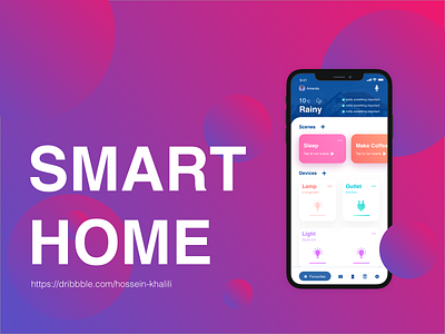 smart home application apple applicaiton application application ui design graphic iphone iphonex presentation smart smart home smart home app smarthome ui uiux ux uxui