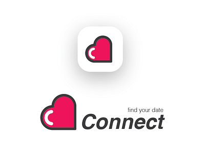 dating app app brand identity branding dailylogochallenge dating dating app datingapp heart identity logo logo design logo design branding logodesign logotype