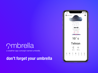 Weather app concept app application branding character cute dailyuichallenge design digital art identity illustration illustrator iphone logo logotype typography ui ui design ux weather weather app