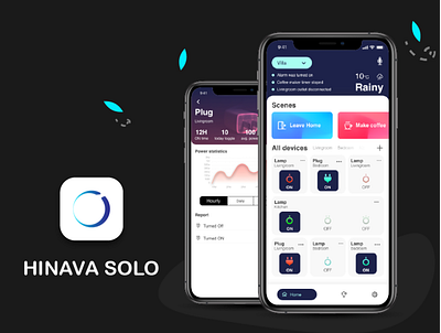 Hinava Solo app apple application ios iphone smart smart home smart home app ui ui ux ux