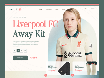 Liverpool FC Product Page Web Design web web design webdesign website