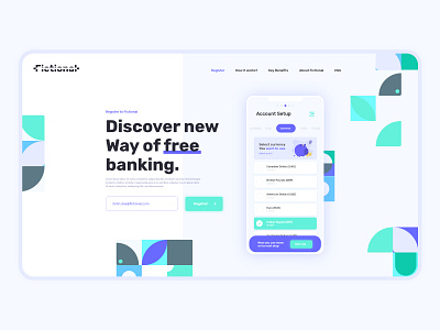 Daily UI #5 Landing Page banking banking app best design challange challenge daily daily ui design landing landing page site ui ui ux ui design web design website