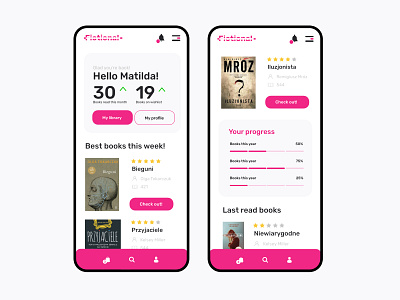 Daily UI #8 Online Library Mobile
