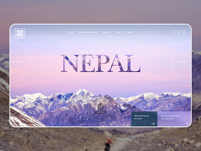 Mountain Trips Website Concept 3