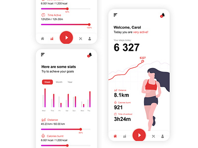 Daily UI #12 Fitness App