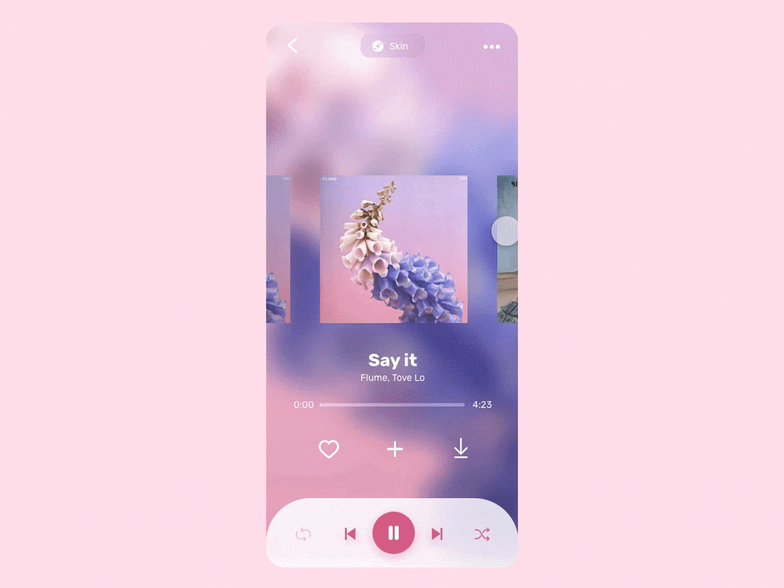 Daily UI #16 Music Player App Animation