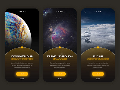 Daily UI #18 Onboarding Space App app best design challenge daily ui mobile onboard onboarding onboarding screen onboarding screens onboarding ui ui ui ux ui design user interface ux