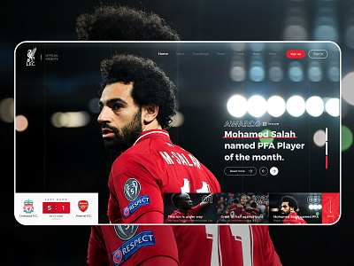 Daily UI #20 Liverpool FC Website Concept best design challenge concept daily ui liverpool liverpool fc redesign ui ui ux ui design user interface ux web website website concept website design websites