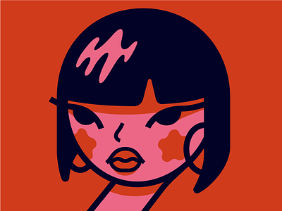 GIRL 2d character character design design illustration illustrator vector