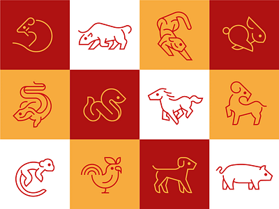 ZODIAC ANIMAL ICONS