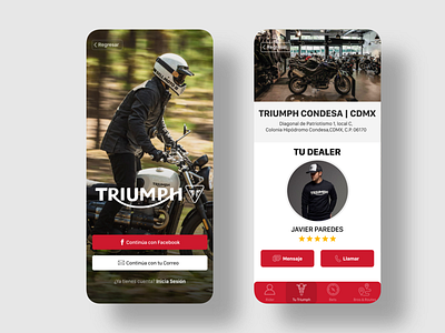TRIUMPH - App Proposal app design app ui design ui ui design useexperiencer user interfaces ux ux design web