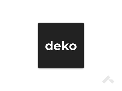 Deko brand! adwher brand illustration logo minimal simple