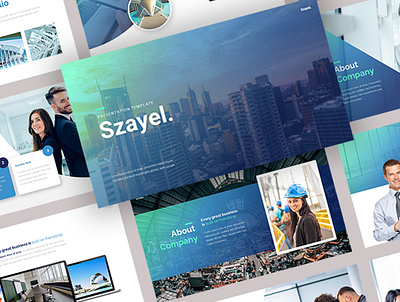 Szayel - Company Profile Presentation Template advert advertisement business corporate creative diagram ecommerce elegant enterprise entrepreneur excel flow chart infographics maps powerpoint presentation presentation design presentation layout presentation template template