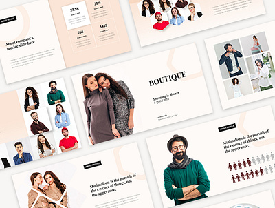 Modern Fashion Presentation Templates design fashion google slides keynote layout layout design layout exploration model modern powerpoint presentation presentation design slide template template design