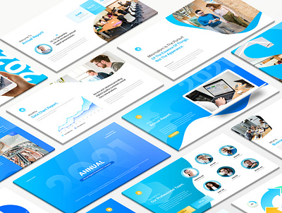 Annual Report Presentation Template annual report creative googleslides keynote layout layout exploration powerpoint pptx presentation presentation design ui uiux ux