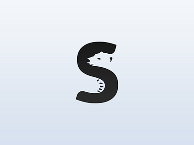 Bear + S logo concept