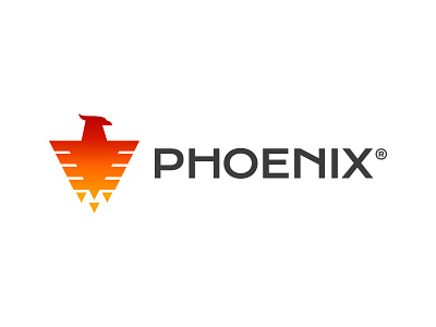 PHOENIX Logo Concept bird brand brand identity branding design icon identity identity design logo logo mark mythology phoenix solar sun symbol typography vector